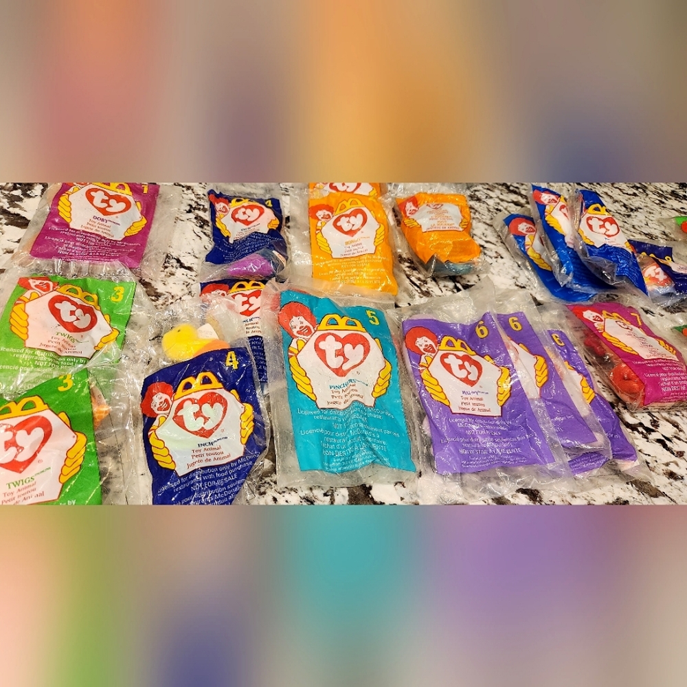 TYBeanie Baby MC DONALDS HAPPY MEAL TOYS. Never opened. From 90's.